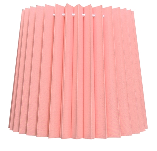 plissé cylinder 15x15x21 KP pink bomuld uden låg